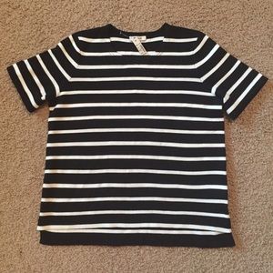 Madewell Wool Blend Striped Sweater Sz L NWT‎